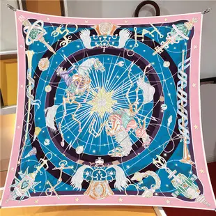New Small Floral Printed Twill Silk Scarf for Women — feature 13