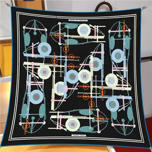 New Small Floral Printed Twill Silk Scarf for Women — feature 14