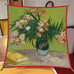 New Small Floral Printed Twill Silk Scarf for Women — feature 7