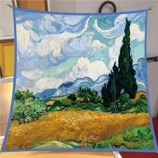 New Small Floral Printed Twill Silk Scarf for Women — feature 8