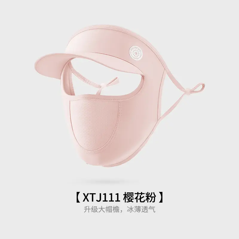 Women Full Face Sunscreen Hat White - Image 13