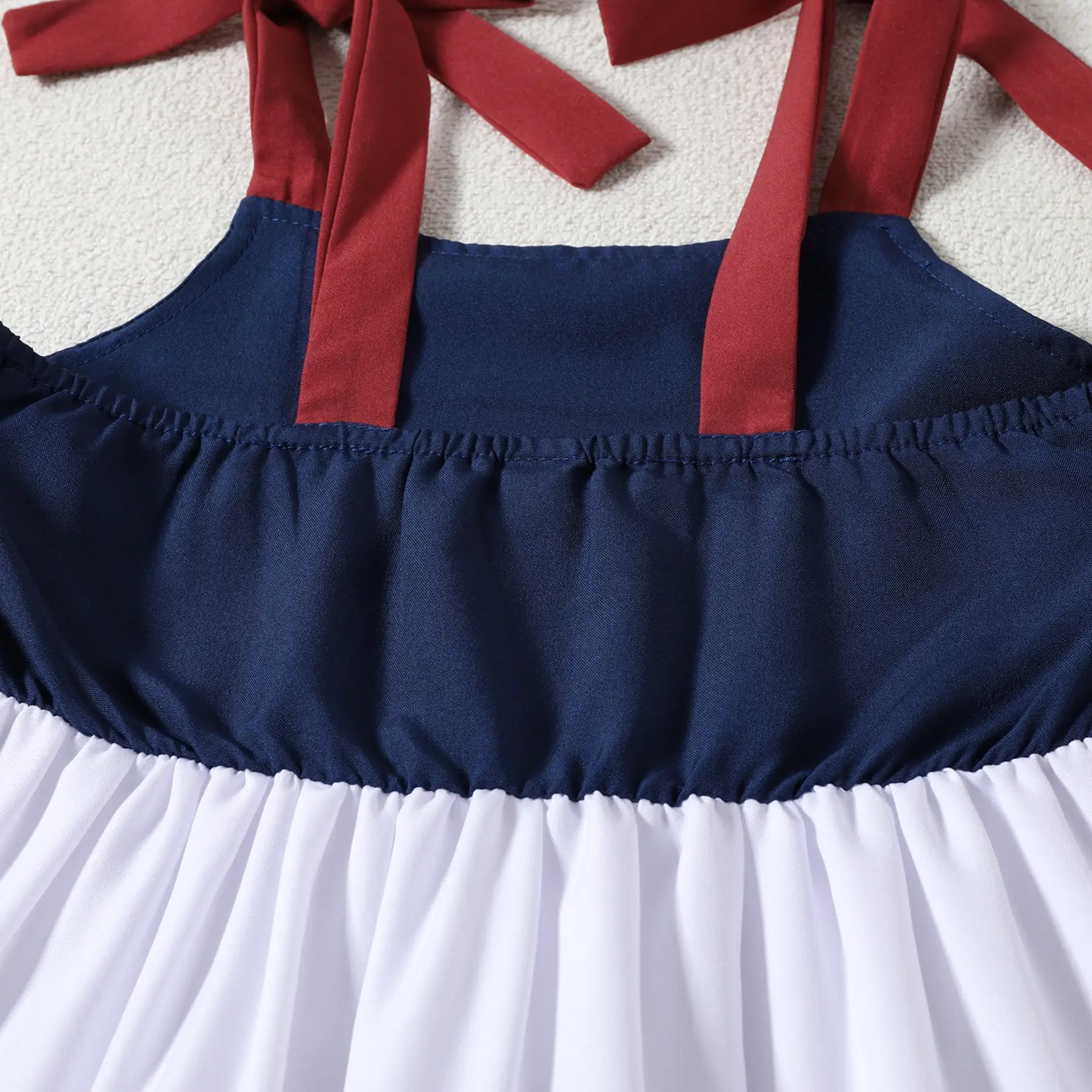2 Piece Red Blue Skirt & Hairband Set for Girls — feature 16