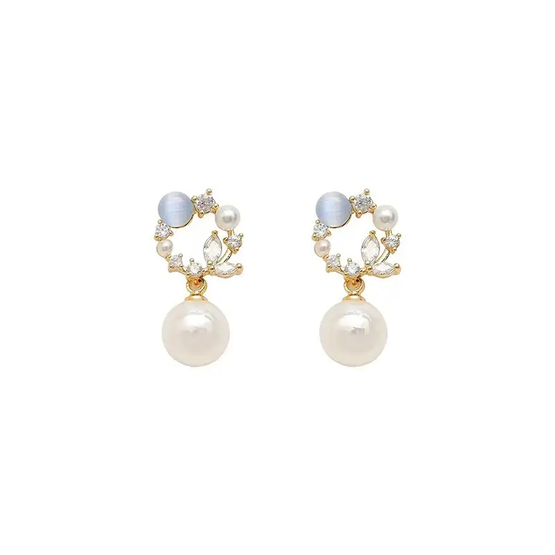 Pearl Pearl Drop Earrings for Women Spring Summer 2023 - Image 7