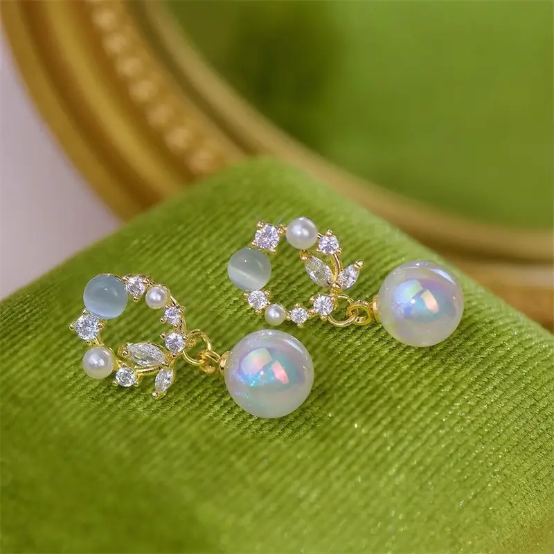 Pearl Pearl Drop Earrings for Women Spring Summer 2023 - Image 2