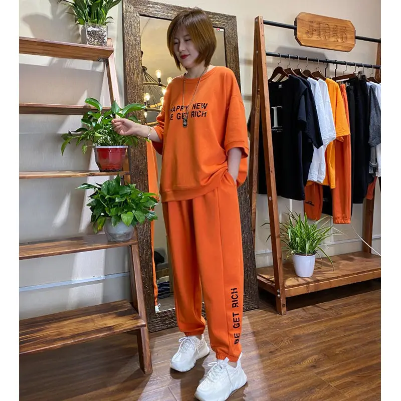 Purple Chubby Girls Sports Suit Summer Two-Piece Set — feature 2