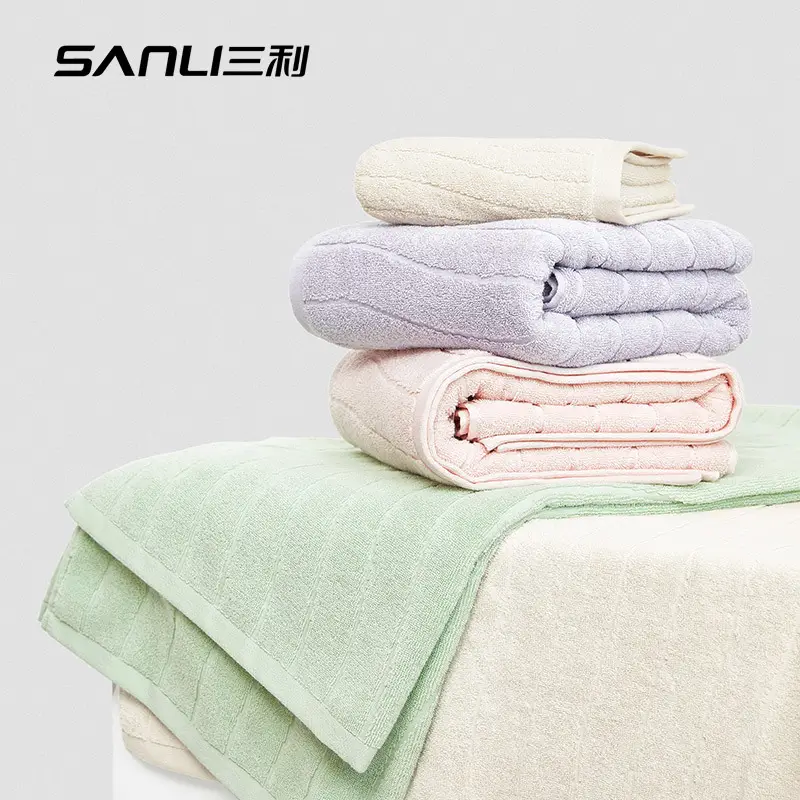 Sanli Home Water Corrugated Bath Towel Extra Large 400G - Image 7