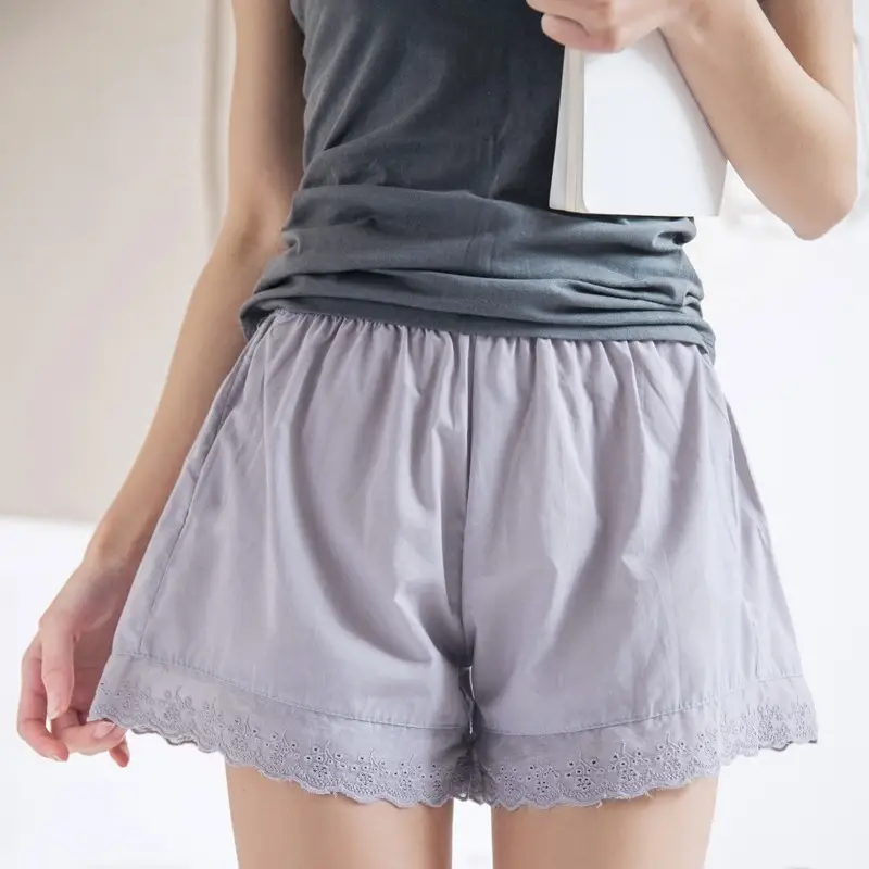 White Lace Shorts for Women Summer Comfort