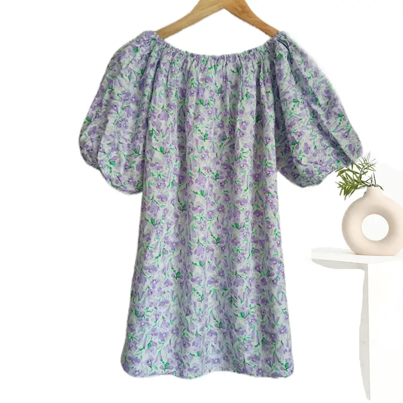 Women's Polka Dot Cotton Silk One-Line T-Shirt - Image 27