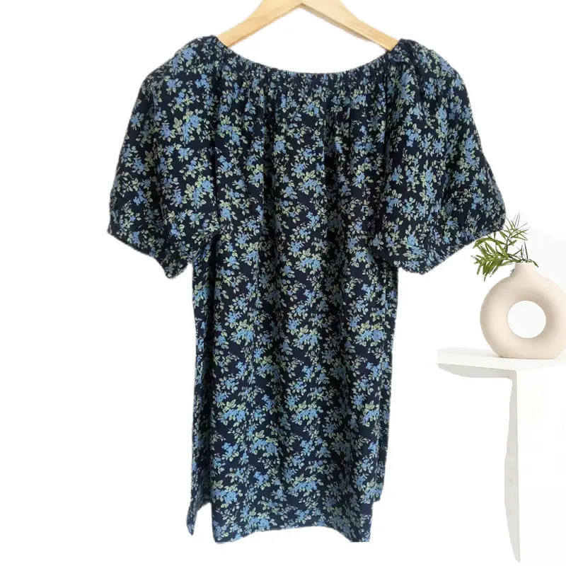 Women's Polka Dot Cotton Silk One-Line T-Shirt - Image 29