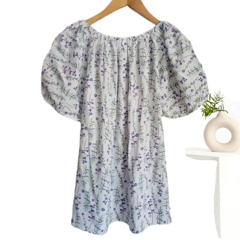 Women's Polka Dot Cotton Silk One-Line T-Shirt - Image 30