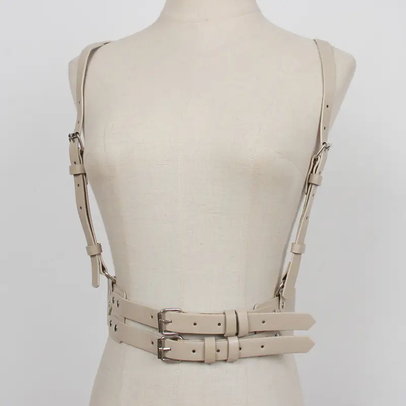 Women's Punk Leather Vest Vest Waist Seal Outer Wear Strap β feature 6