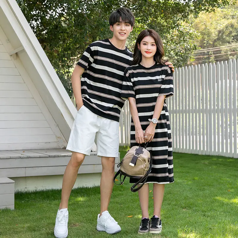 2023 Summer Striped T-Shirt Shorts Set for Boys & Girls - Image 5