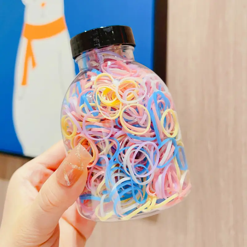 Children's Colorful Hair Rope with Glitter Accents - Image 2