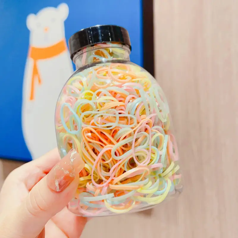 Children's Colorful Hair Rope with Glitter Accents - Image 3