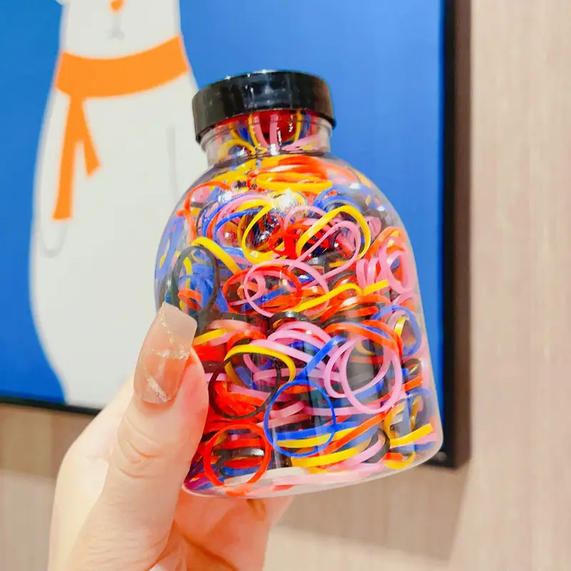 Children's Colorful Hair Rope with Glitter Accents - Image 7