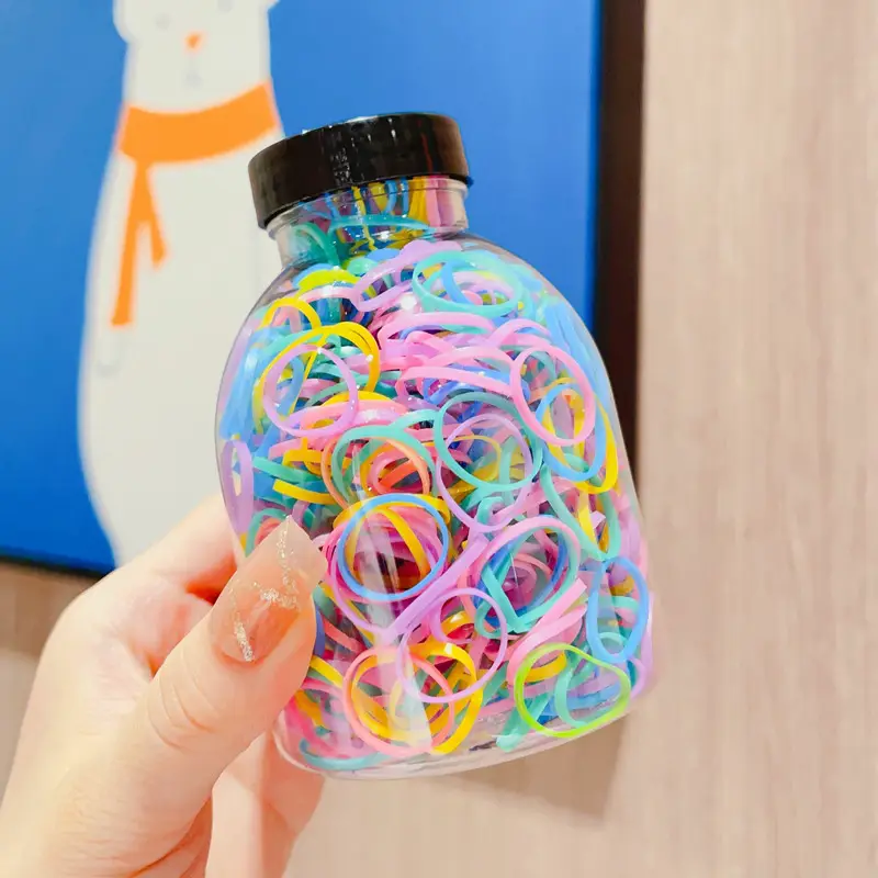 Children's Colorful Hair Rope with Glitter Accents - Image 8
