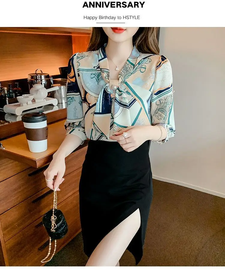 Women Printed Chiffon Shirt Long Sleeve Summer Wear — feature 4