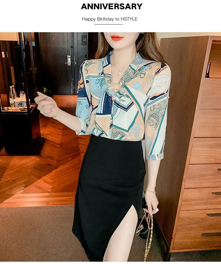 Women Printed Chiffon Shirt Long Sleeve Summer Wear — feature 8