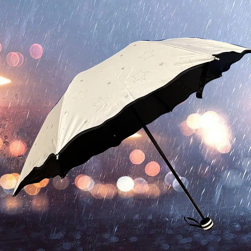 Purple Star Vinyl Umbrella Eight Bone Folding - Image 9