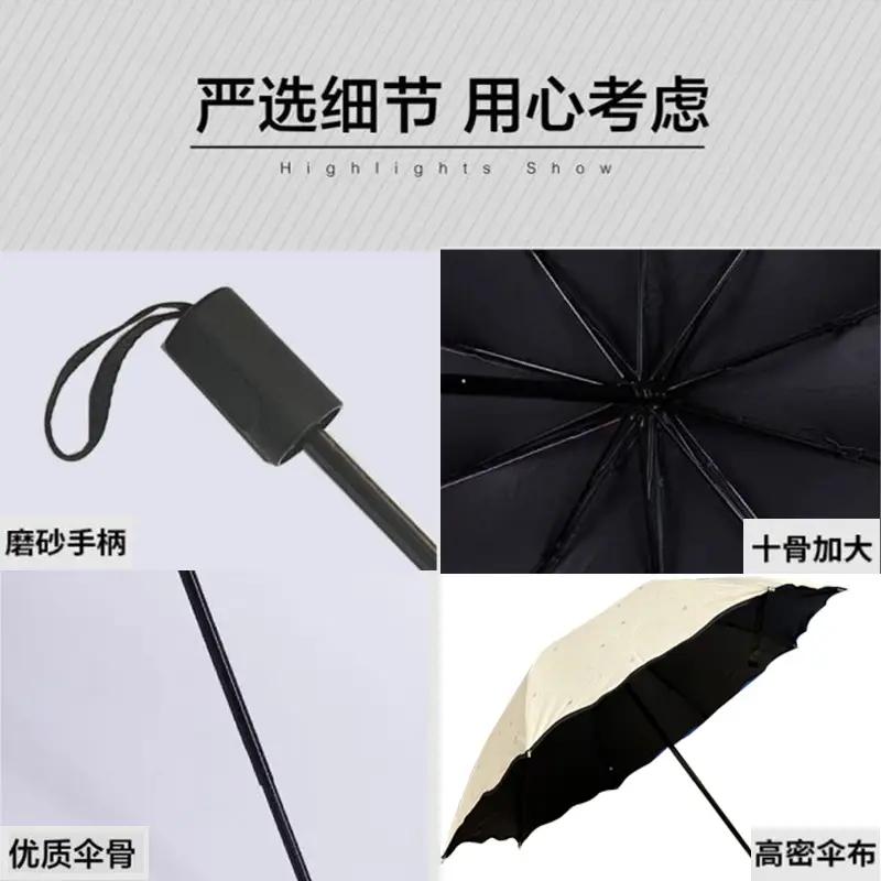 Purple Star Vinyl Umbrella Eight Bone Folding - Image 10