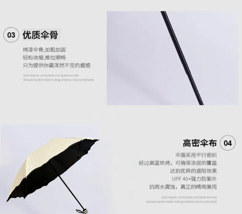 Purple Star Vinyl Umbrella Eight Bone Folding — feature 20