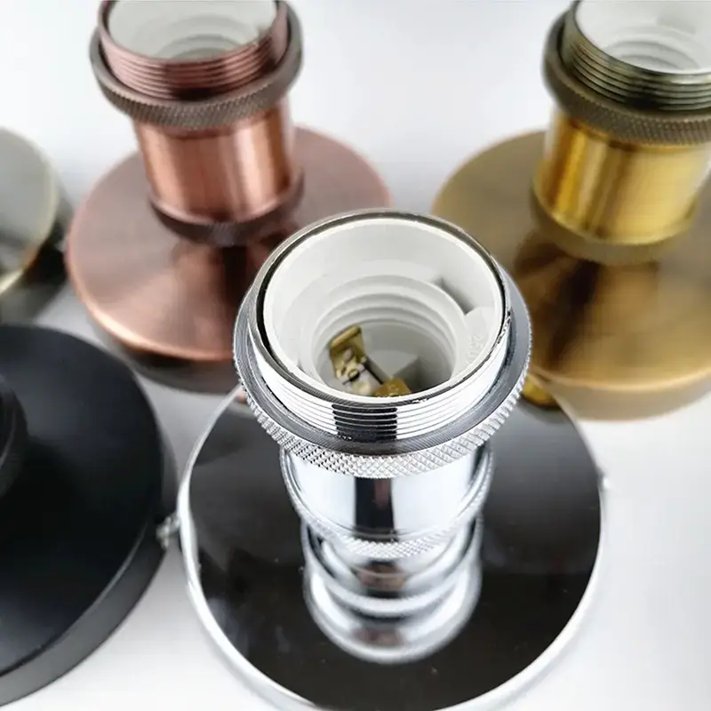 E27 Ceiling Lamp Holder with Cup Open Base - Image 8