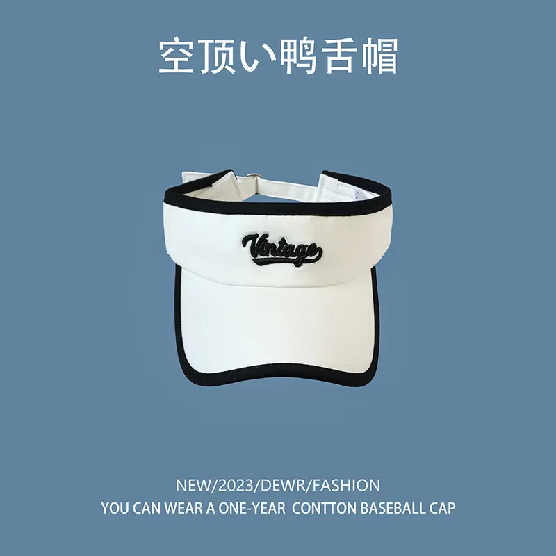 Men Women Baseball Cap White Black Letter Embroidered - Image 9