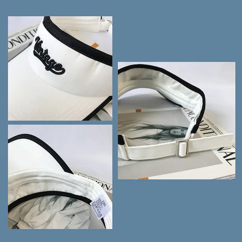 Men Women Baseball Cap White Black Letter Embroidered - Image 11