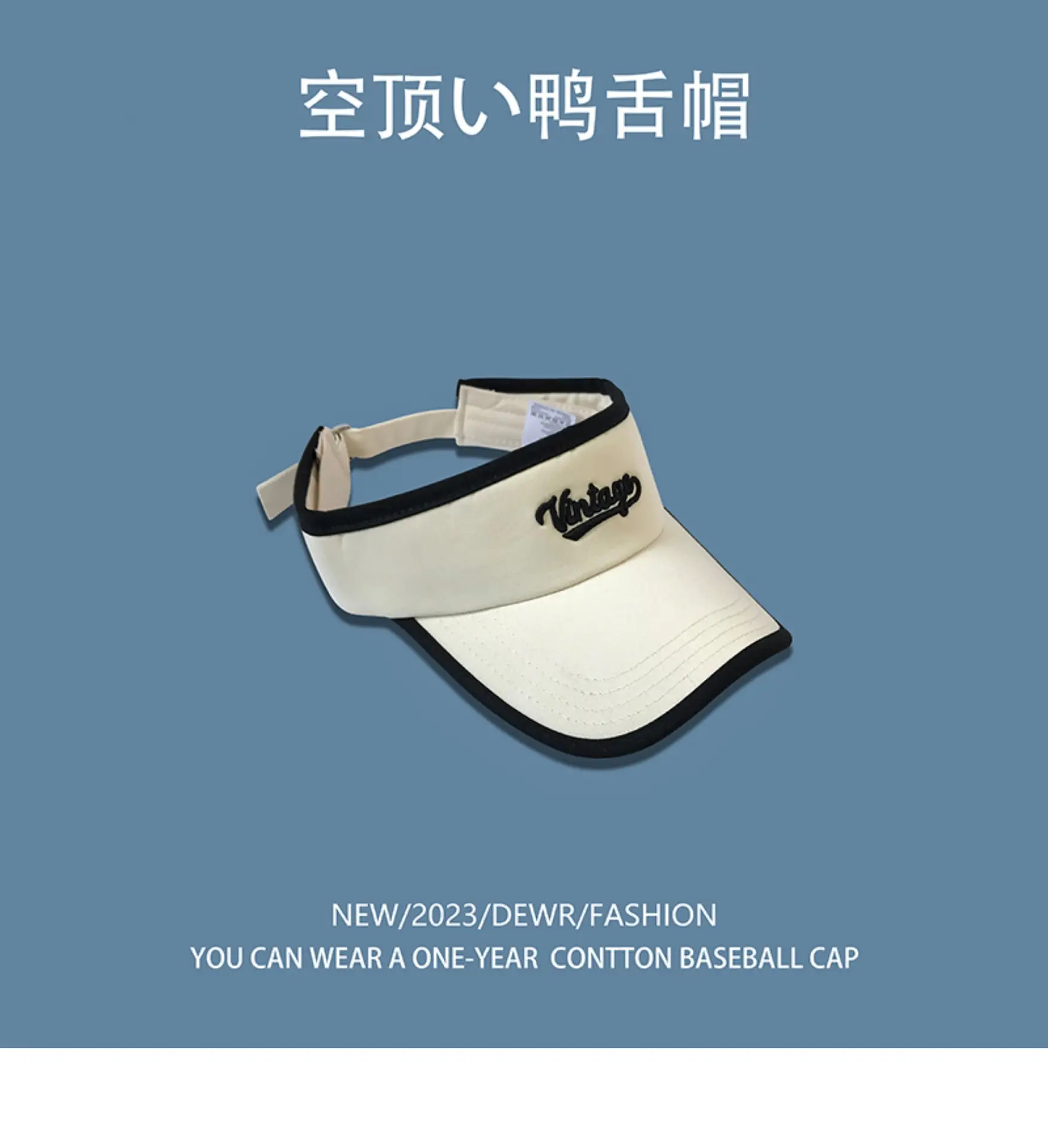 Men Women Baseball Cap White Black Letter Embroidered — feature 10