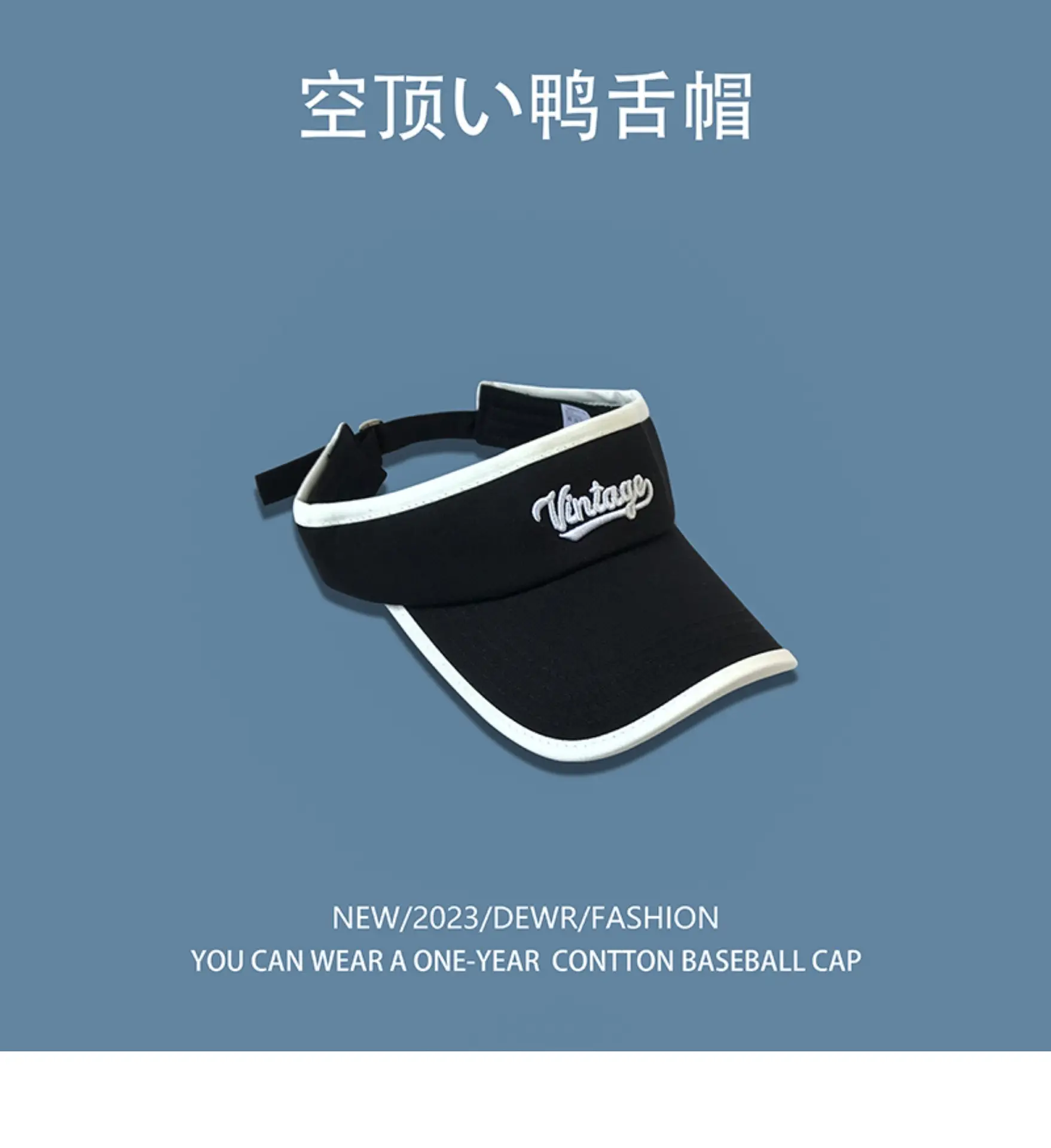 Men Women Baseball Cap White Black Letter Embroidered — feature 11
