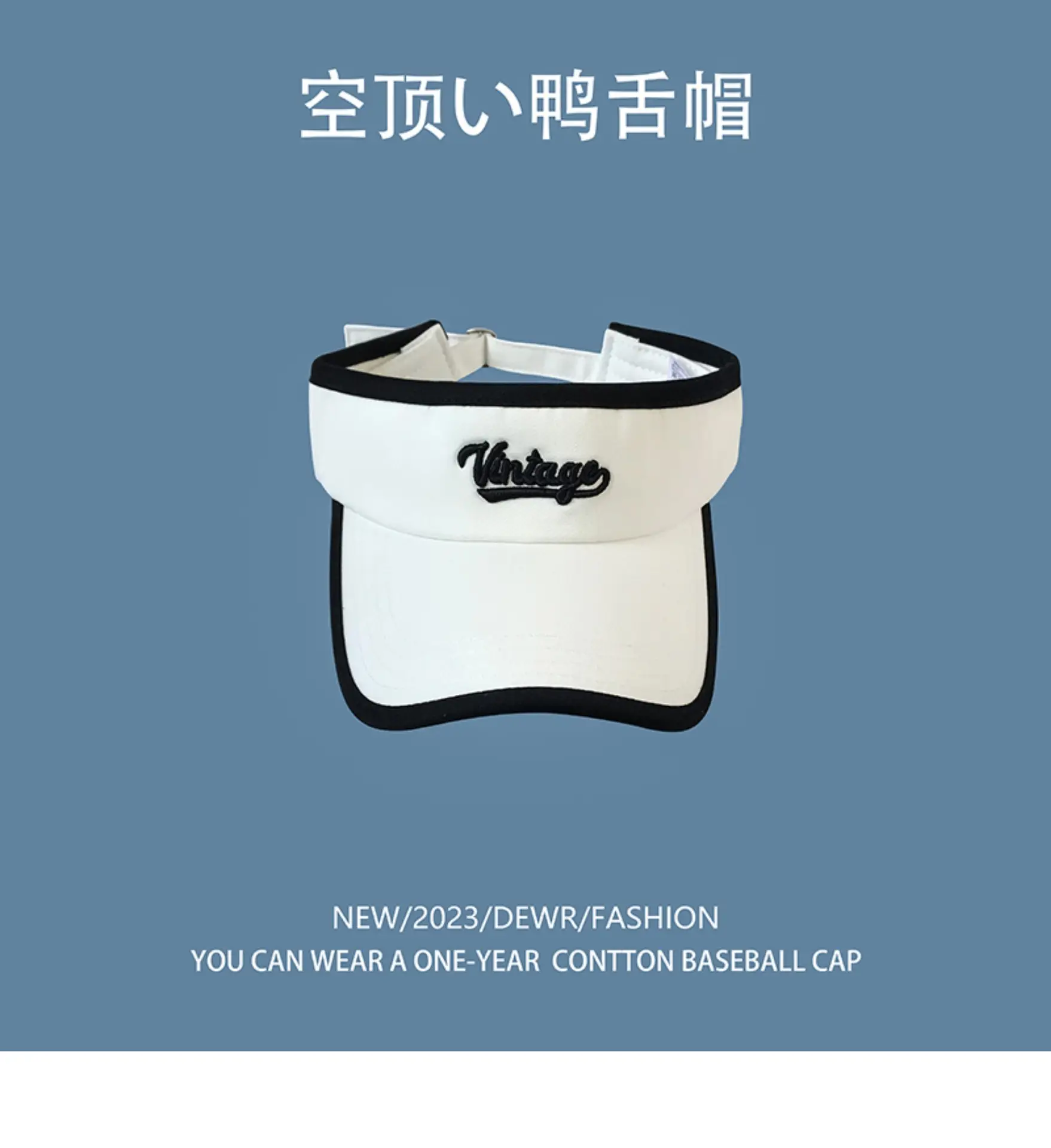 Men Women Baseball Cap White Black Letter Embroidered — feature 7