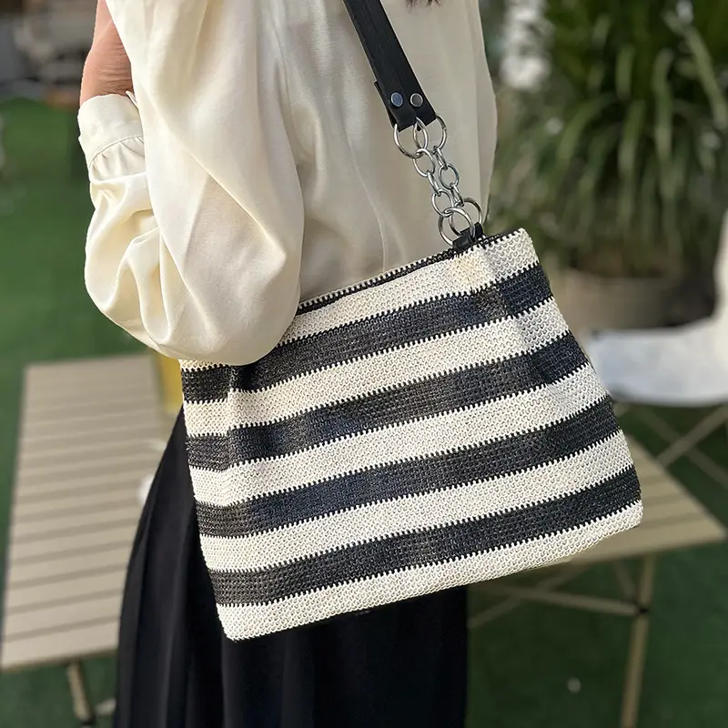 Straw Textured Shoulder Bag Large Capacity 2026 - Image 5