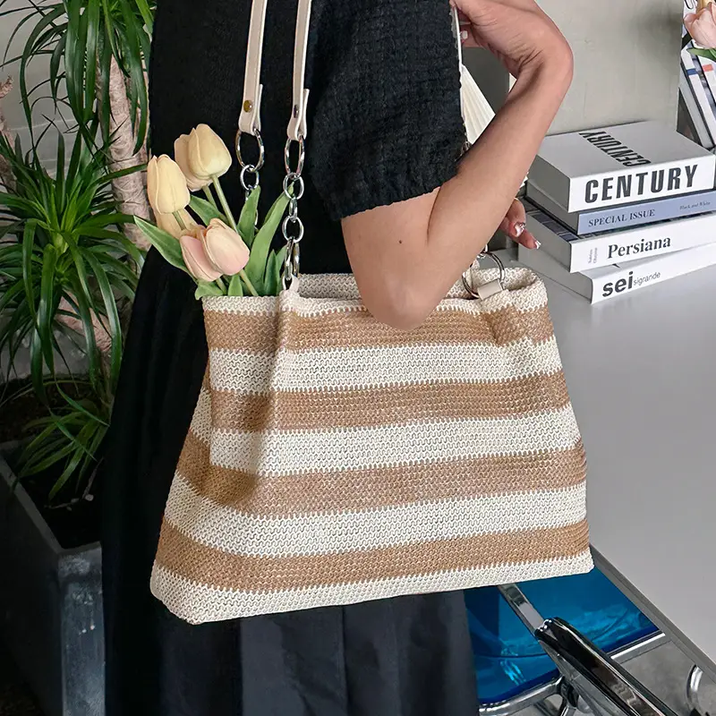Straw Textured Shoulder Bag Large Capacity 2026 - Image 6