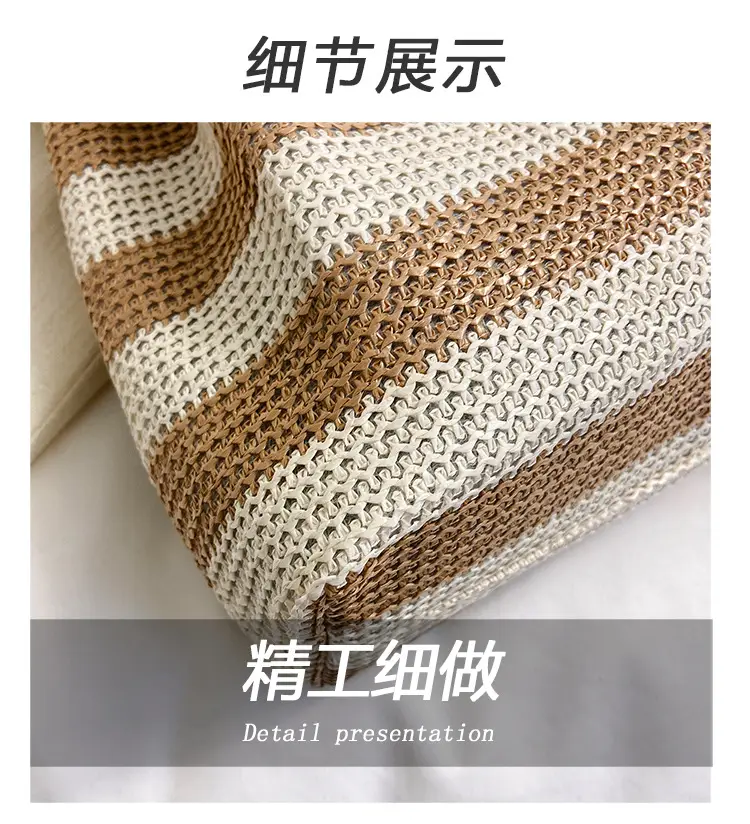 Straw Textured Shoulder Bag Large Capacity 2026 — feature 13