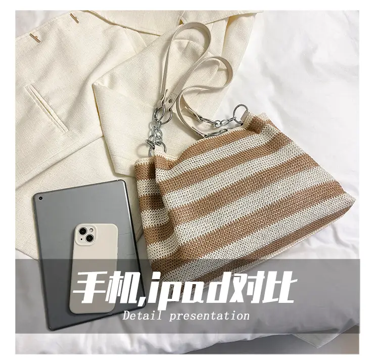 Straw Textured Shoulder Bag Large Capacity 2026 — feature 17