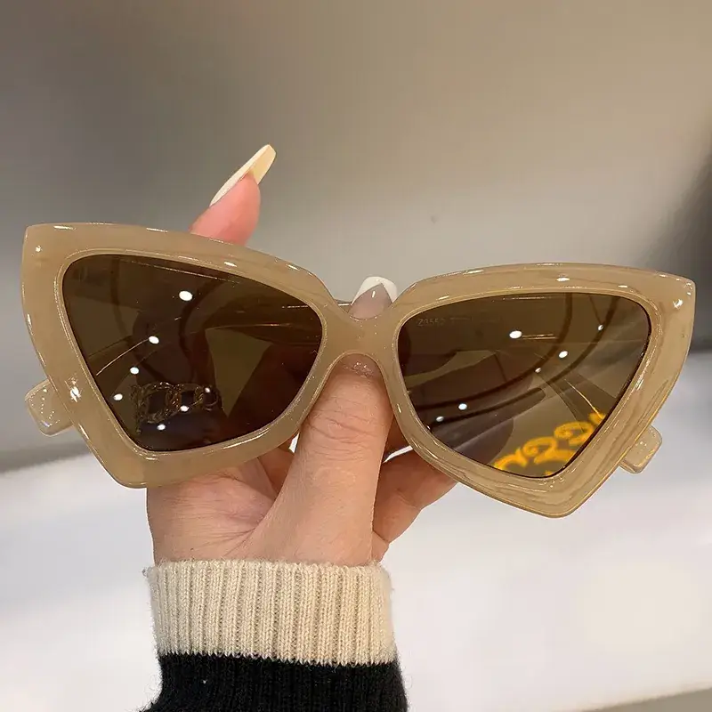 Cat's Eye Anti-UV Women Sunglasses Brown 2022 - Image 7