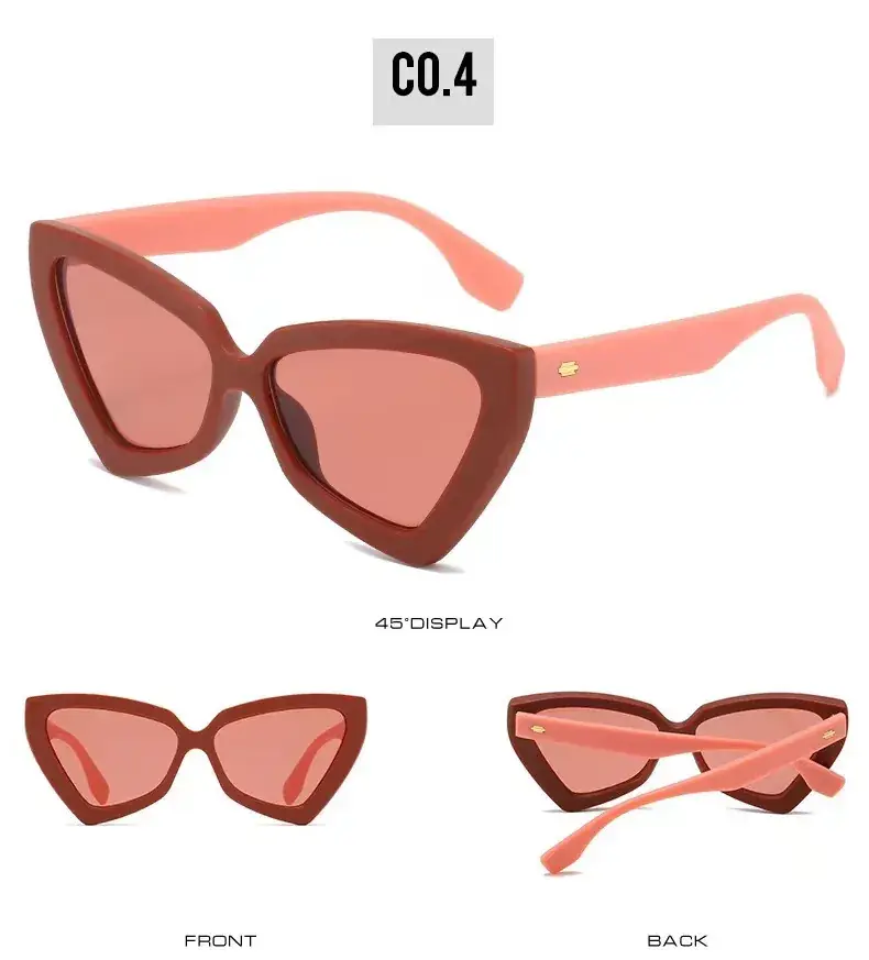 Cat's Eye Anti-UV Women Sunglasses Brown 2022 — feature 7