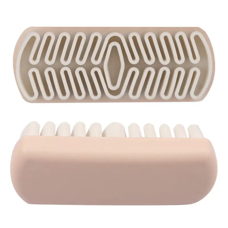 TPR deerskin snow boot cleaning brush beige - Image 2