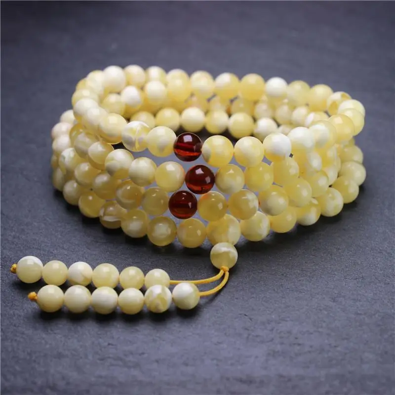 Russian Gold Beads Bracelet Necklace 6mm108 Beads - Image 3