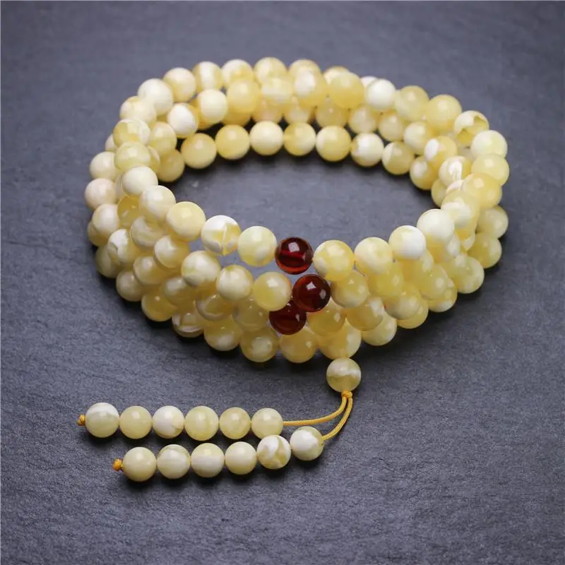 Russian Gold Beads Bracelet Necklace 6mm108 Beads - Image 5