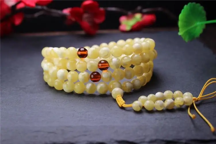 Russian Gold Beads Bracelet Necklace 6mm108 Beads — feature 10
