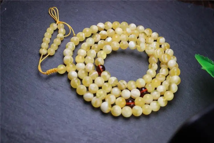 Russian Gold Beads Bracelet Necklace 6mm108 Beads — feature 12