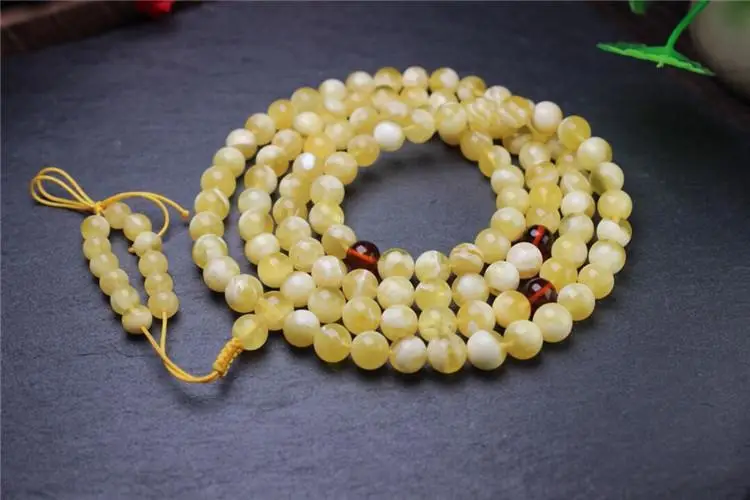 Russian Gold Beads Bracelet Necklace 6mm108 Beads — feature 13