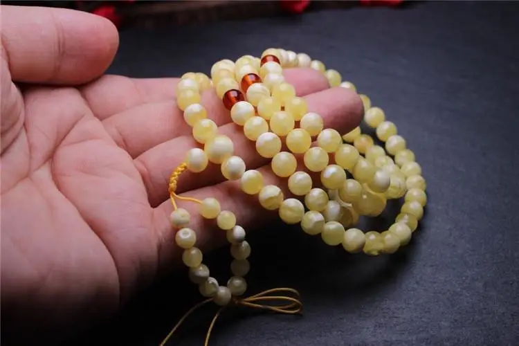 Russian Gold Beads Bracelet Necklace 6mm108 Beads — feature 9