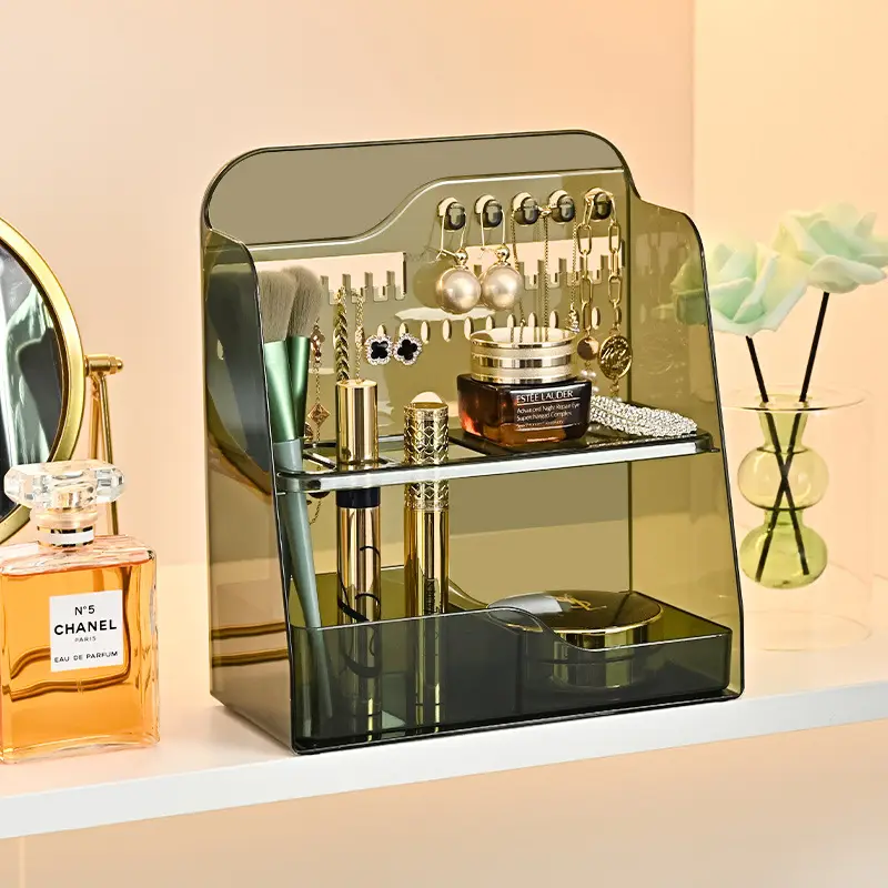 Transparent Mirror Storage Box for Makeup & Cosmetics - Image 10
