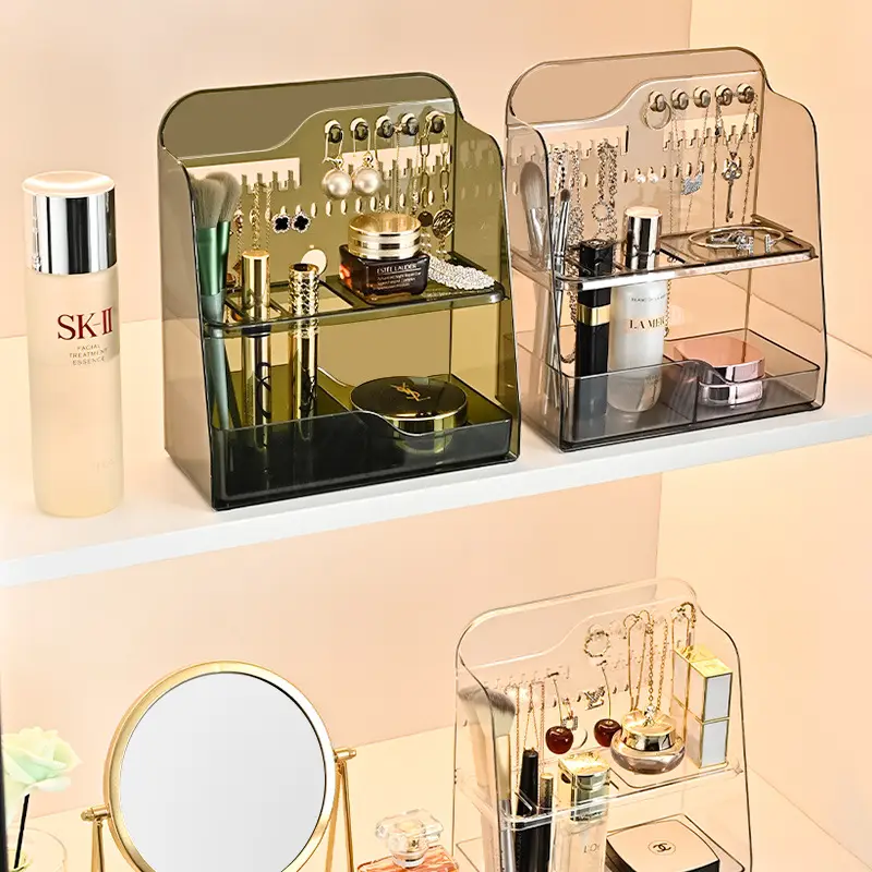 Transparent Mirror Storage Box for Makeup & Cosmetics - Image 6