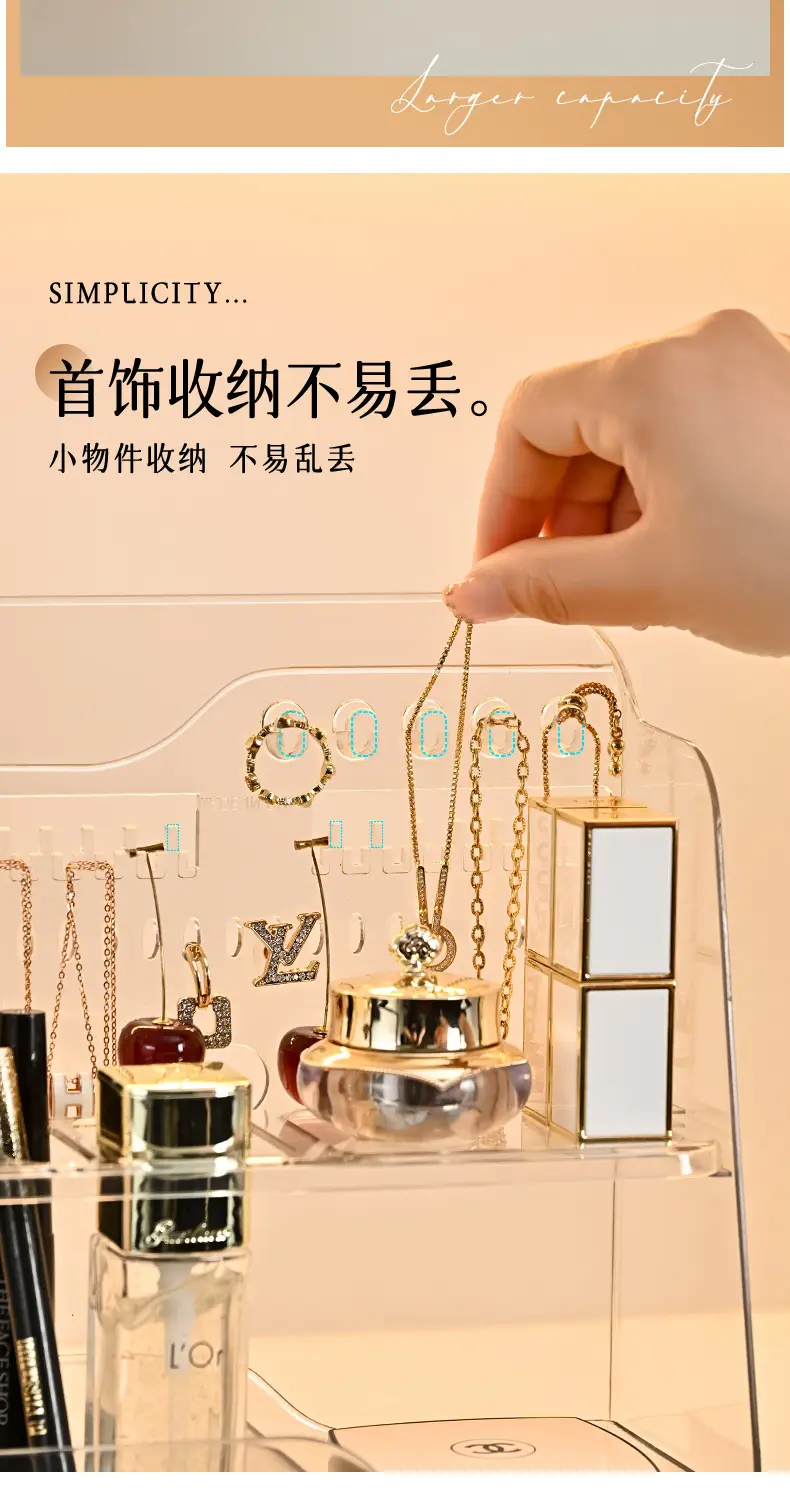 Transparent Mirror Storage Box for Makeup & Cosmetics — feature 10