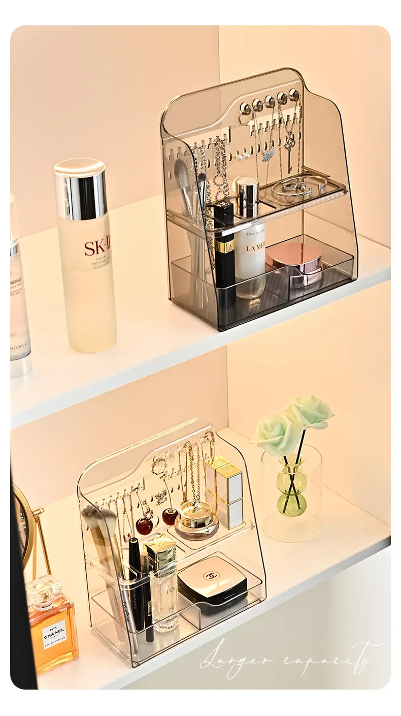Transparent Mirror Storage Box for Makeup & Cosmetics — feature 11