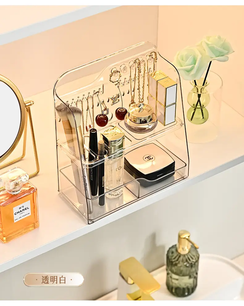 Transparent Mirror Storage Box for Makeup & Cosmetics — feature 16
