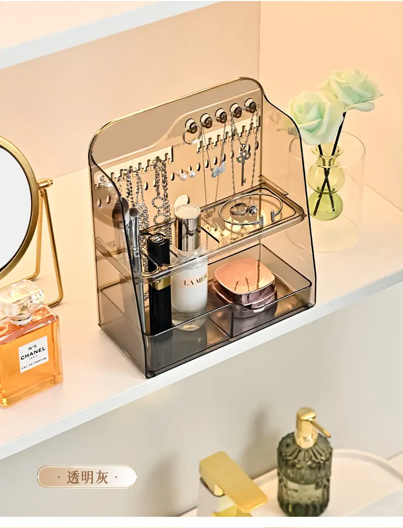 Transparent Mirror Storage Box for Makeup & Cosmetics — feature 17